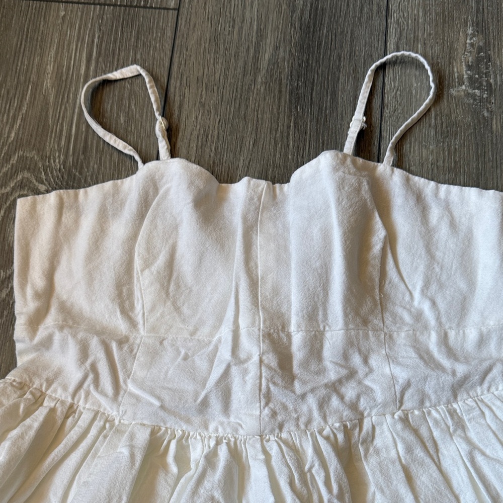 ASOS DESIGN Strappy Skort Romper in White - Picture 6 of 13